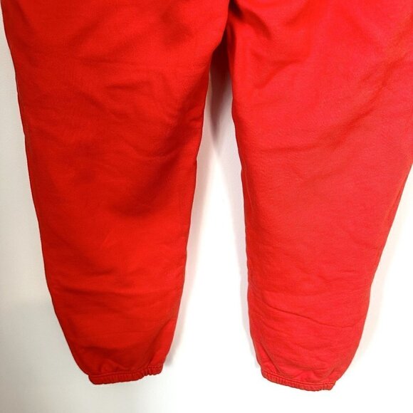 NWT MATE the Label Organic Red Fleece Relaxed Pocket Sweatpants - 1X - Picture 8 of 9